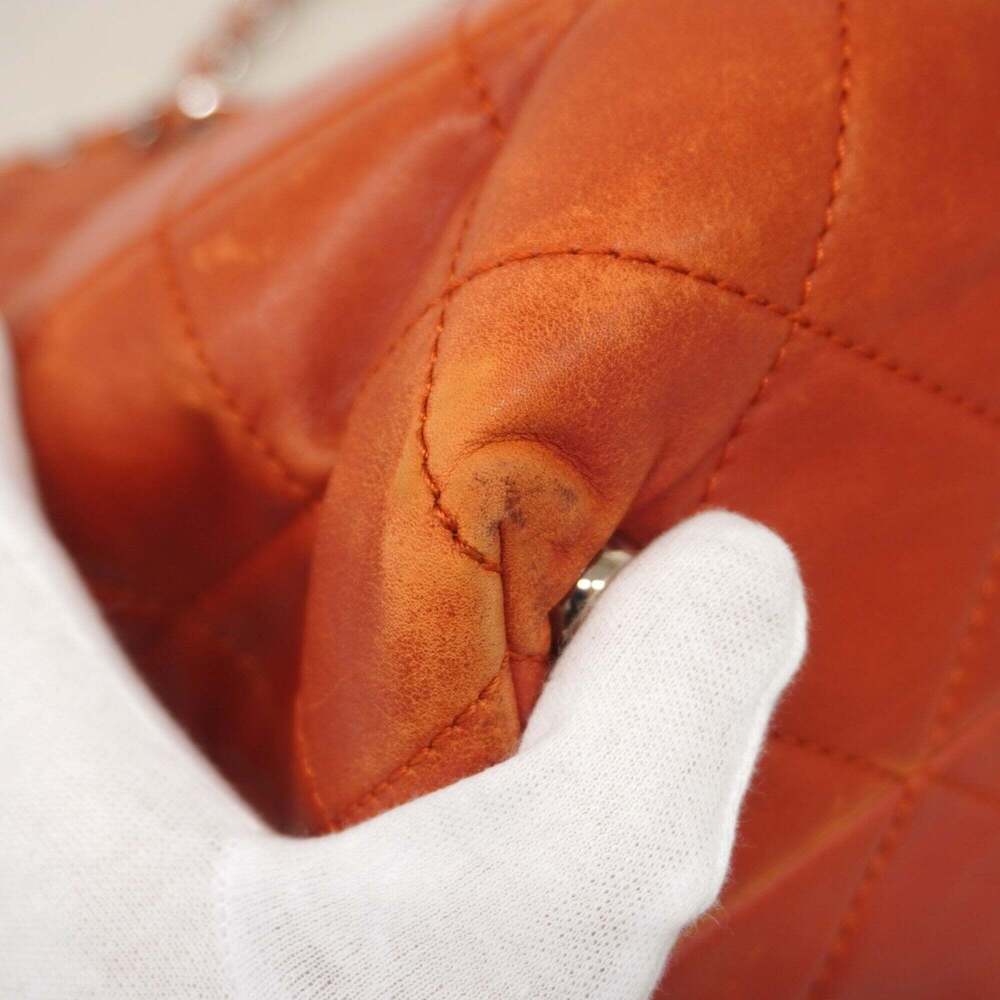 CHANEL Red Lambskin Leather Tote Bag - Picture 6 of 15